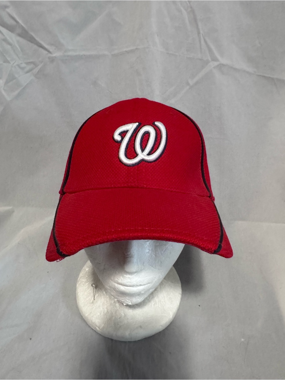 Youth Washington Nationals Hat Red New Era Baseball Cap Wool/Polyester 54.5 cm